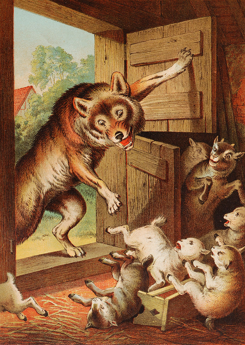 狼と七匹の子山羊-グリム童話-イメージ